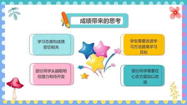 幼儿园小学寒暑假期末家长会PPT模板
