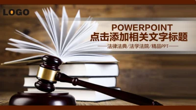 法律法学法院律师法典PPT模板下载