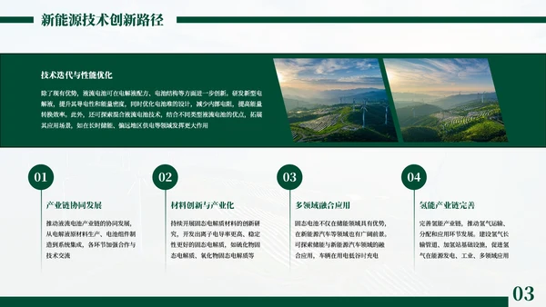绿色商务新能源项目发展规划PPT模板