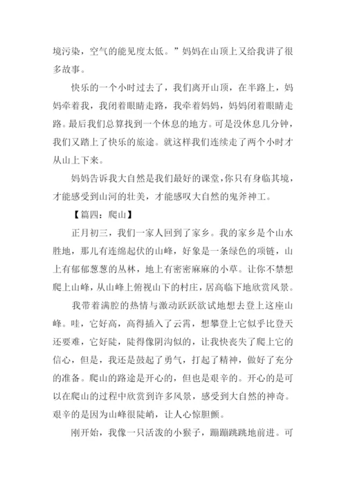 小学生爬山作文.docx