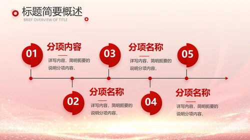红色喜庆公司10周年庆ppt模板活动策划方案