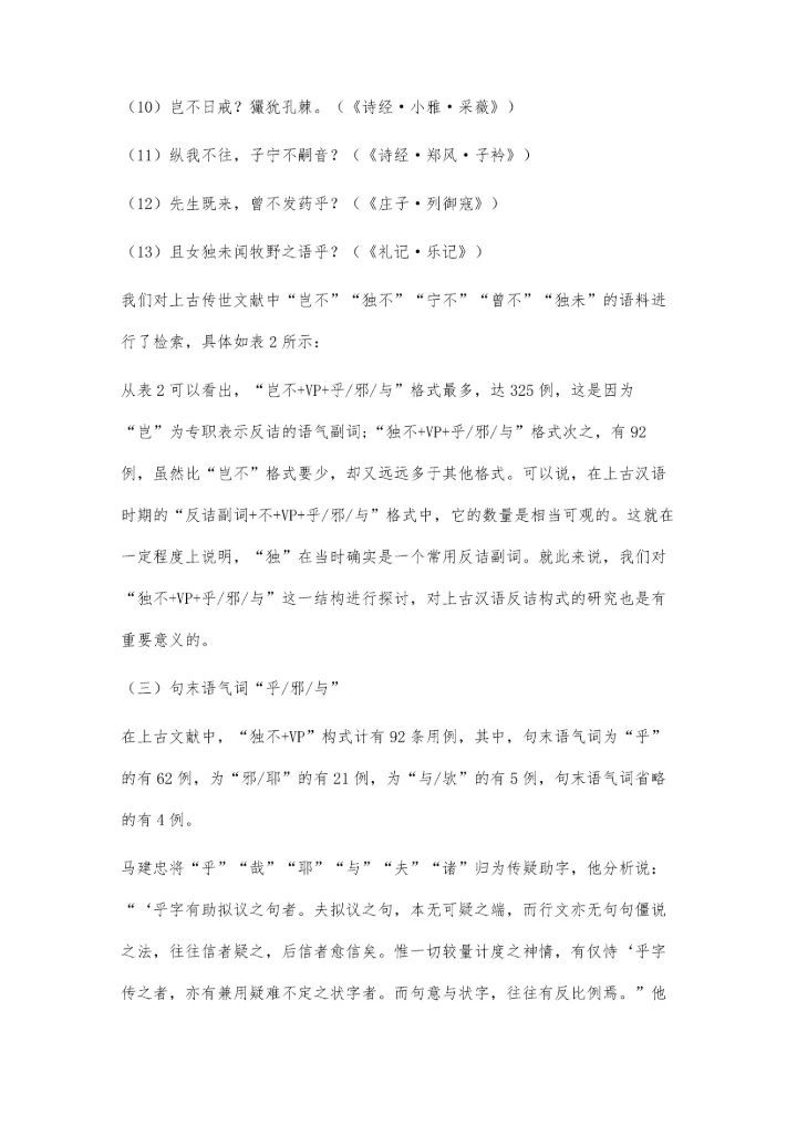 上古汉语独不+VP+乎-邪-与构式研究.docx