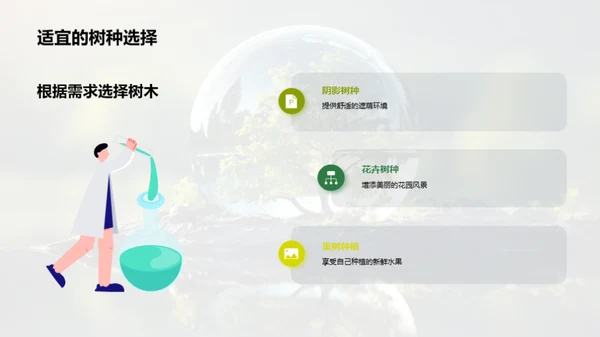 绿意润心 植树护地