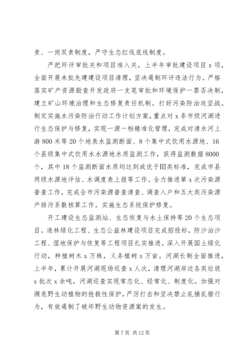 市政府XX年上半年工作总结暨下半年工作安排.docx