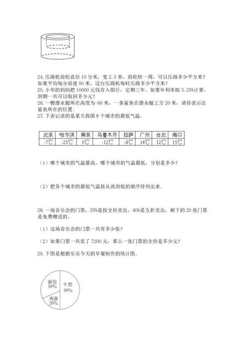六年级小升初数学解决问题50道【考点梳理】.docx