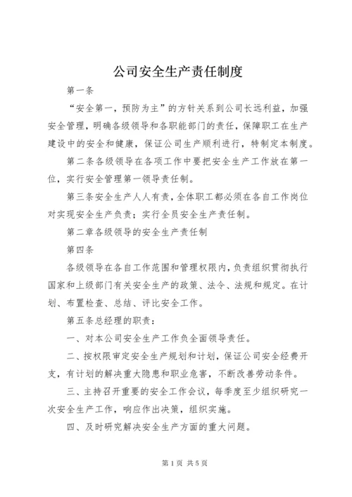 公司安全生产责任制度 (4).docx