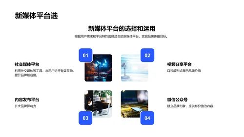 新媒体品牌传播策略PPT模板
