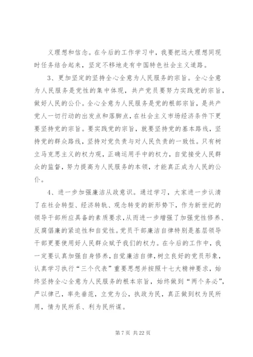 市委党校春季理论班学习心得.docx