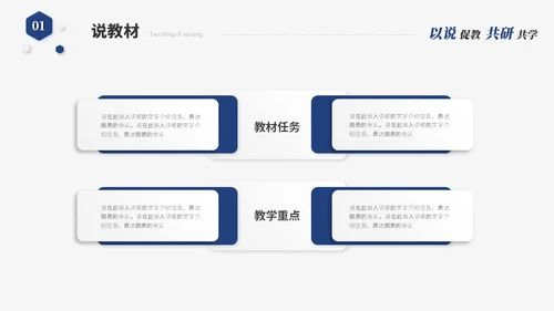 蓝色简约微粒体教师说课教学课件教育教学设计ppt模板