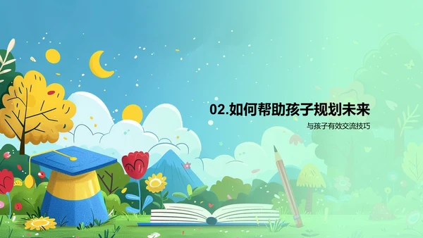 高中成长与未来打算PPT模板