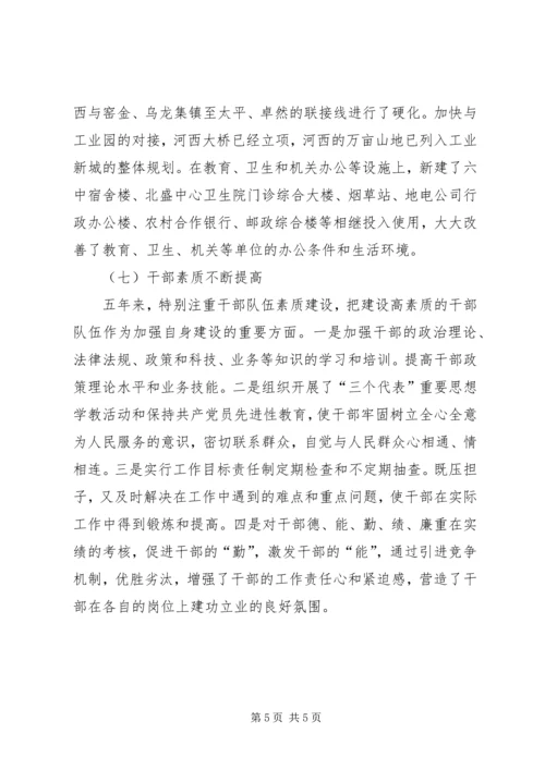 乡镇政府届期工作述职报告.docx