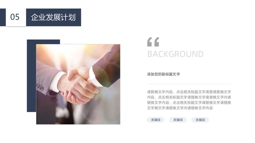 简约商业计划书PPT模板