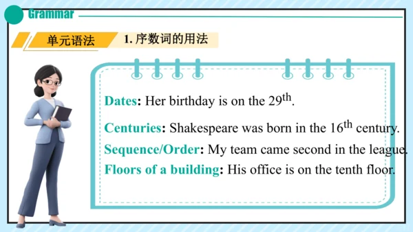 Unit 7 单元复习教学课件（新人教七上Unit7 Happy birthday.）