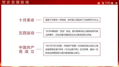 建党100年政府机关部委PPT课件
