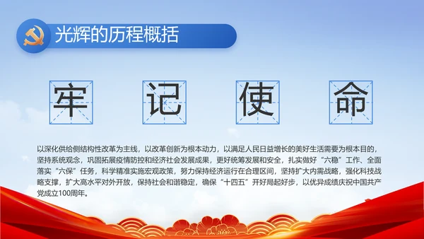 党建党支部年终工作总结汇报PPT党课
