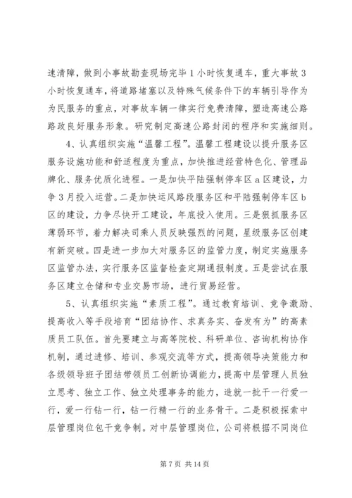 在某某高速公路公司一届一次职工代表大会上的报告 (3).docx