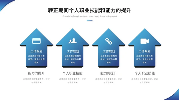 蓝色简约商务转正述职报告工作汇报自我介绍ppt模板