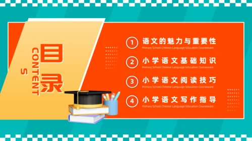 小学语文教育课件备课课件通用PPT模板