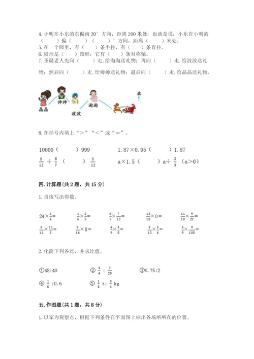 人教版小学六年级上册数学期末测试卷精编.docx