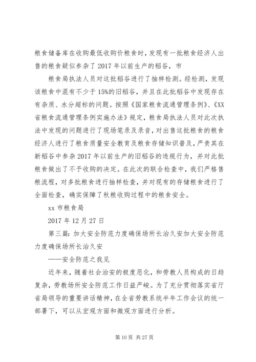 加大整改力度确保校园安全范文.docx