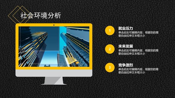 精品背景大学生职业生涯规划PPT