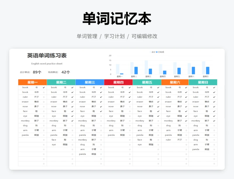 英语单词本