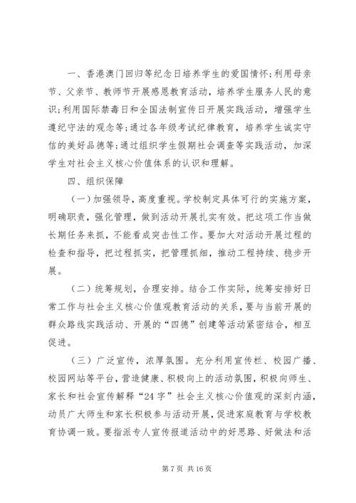 践行社会主义核心价值观主题教育实施方案.docx