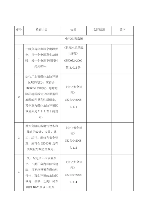 公辅设施安全检查表.docx