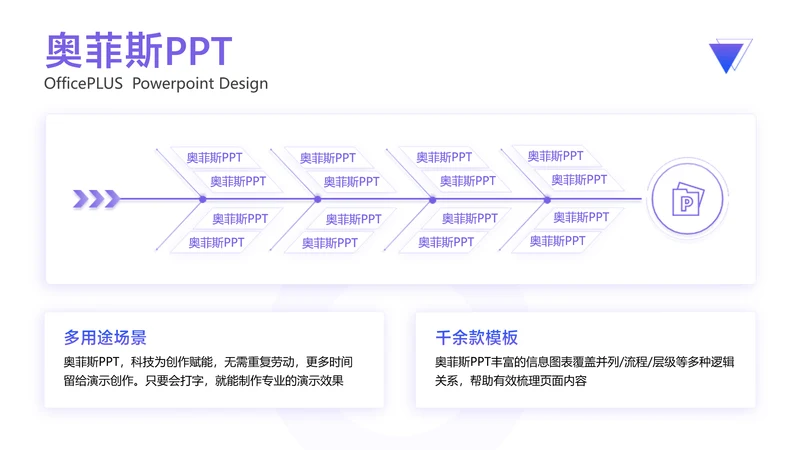 简约风流程关系多项PPT单页