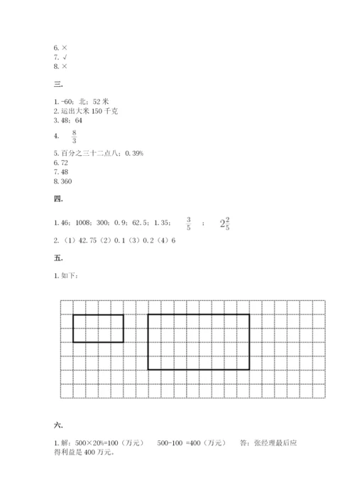 小学六年级数学毕业试题（b卷）.docx