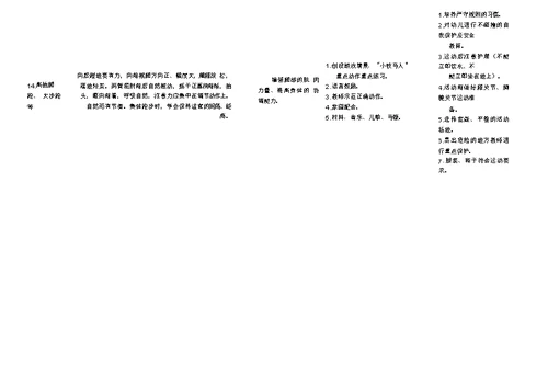 大班幼儿体能运动发展体系