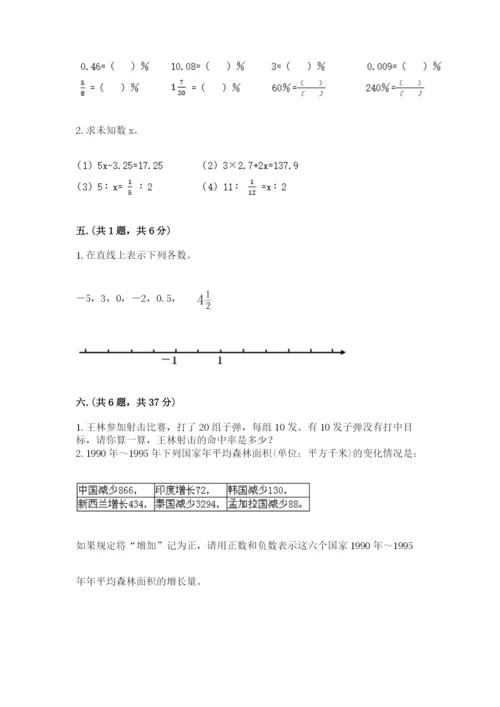 浙江省宁波市小升初数学试卷精品（名校卷）.docx