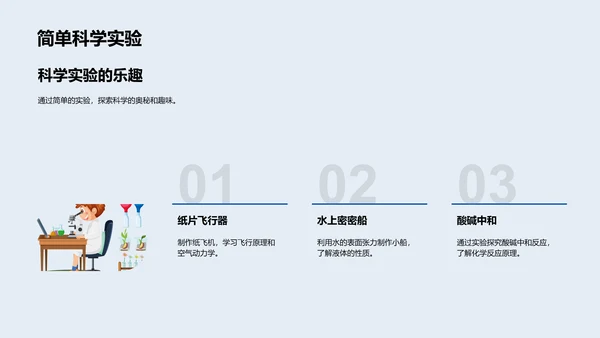 科学实验探秘PPT模板