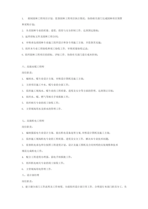 房地产公司部分岗位职责.docx
