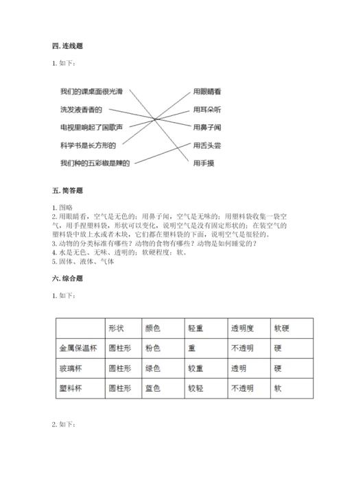 教科版一年级下册科学期末测试卷及完整答案1套.docx