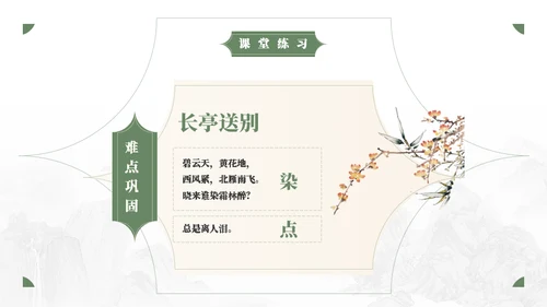 人教版语文《望海潮》中点染的表现手法通用PPT模板