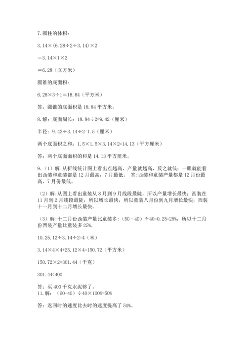 六年级小升初数学解决问题50道精品（满分必刷）.docx
