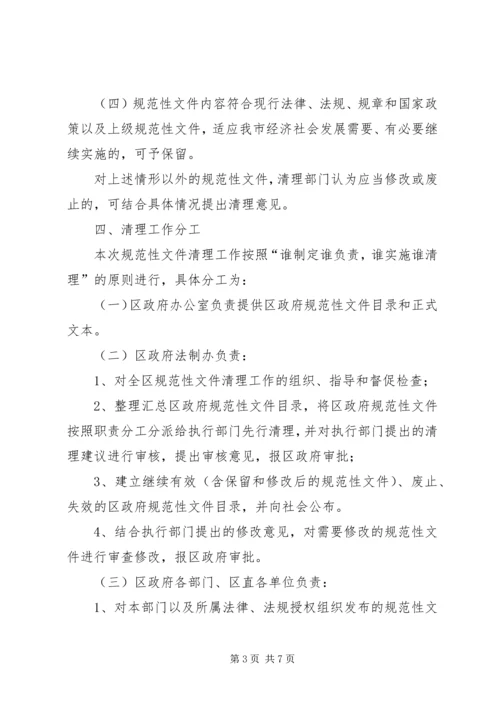 规范性文件清理工作方案.docx