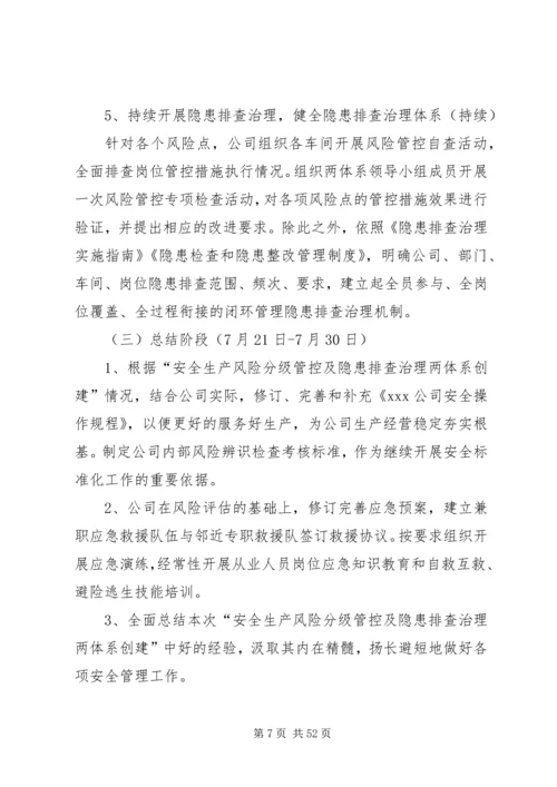 风险分级管控和隐患排查治理两个体系建设工作方案.docx