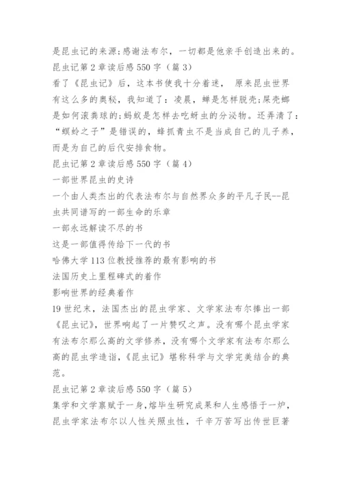 昆虫记第2章读后感550字.docx