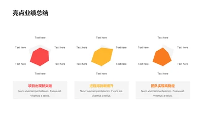 多色扁平业绩亮点