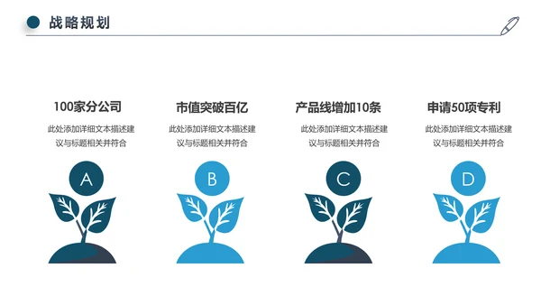 蓝色简约风商务公司介绍企业宣传ppt模板