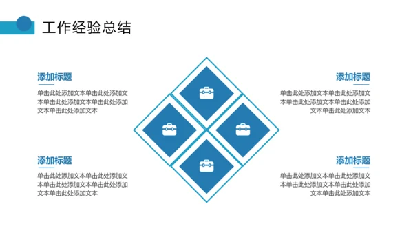 蓝色简约年中工作总结PPT模板
