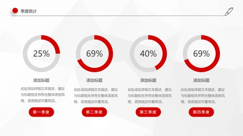 红色简约2019年工作总结计划述职报告PPT