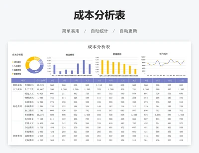 成本分析表
