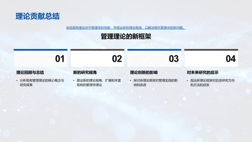 管理学研究成果PPT模板