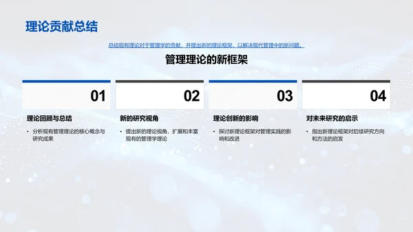 管理学研究成果PPT模板