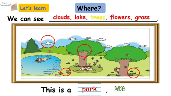 Module 8 Unit 2 Daming flies a kite in the park 课件