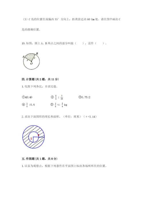 人教版六年级上册数学期末测试卷含答案解析.docx