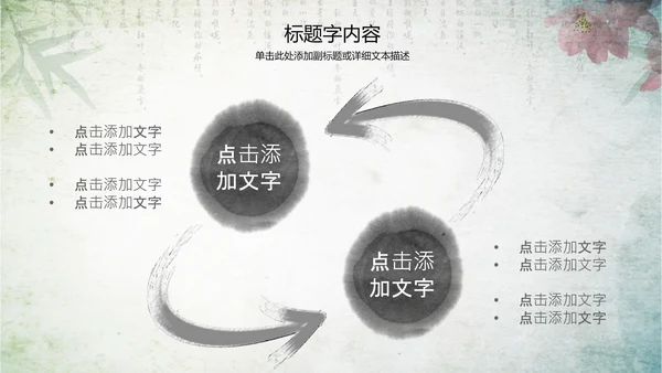 古香古色水墨中国风ppt动态模板